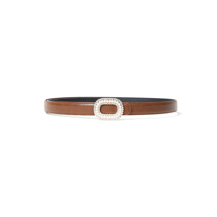 AT-335 Round Cubic Leather Belt(17th REORDER) Korea