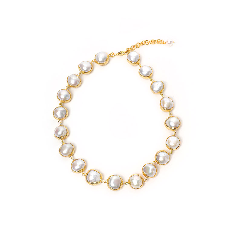 AJ-5213 Necklace*Natural freshwater pearls* Korea