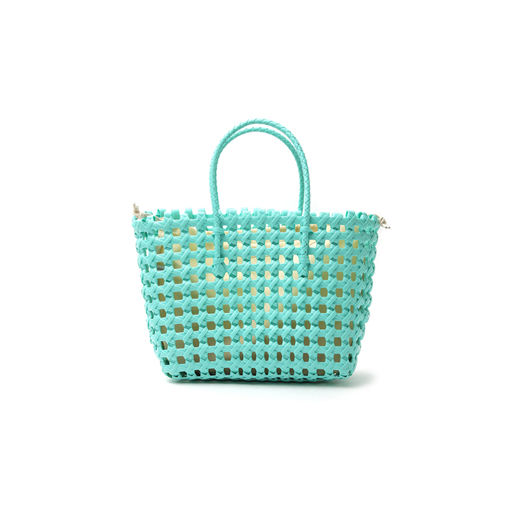 A-1317  jelly lattice basket Mini tote Bag(Pouch SET) Korea
