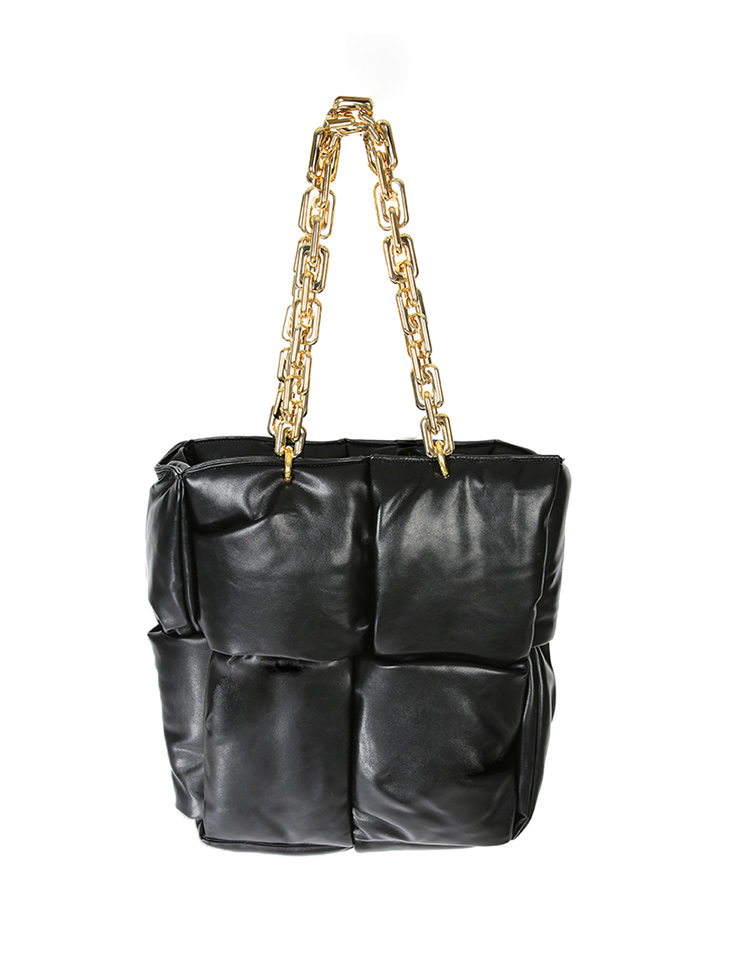 A-1358 Leather square Big shoulder Bag(Pouch SET) Korea