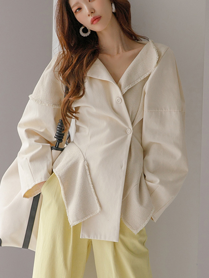 J1490 Cotton Color scheme two way Shirt Jacket(3rd REORDER) Korea