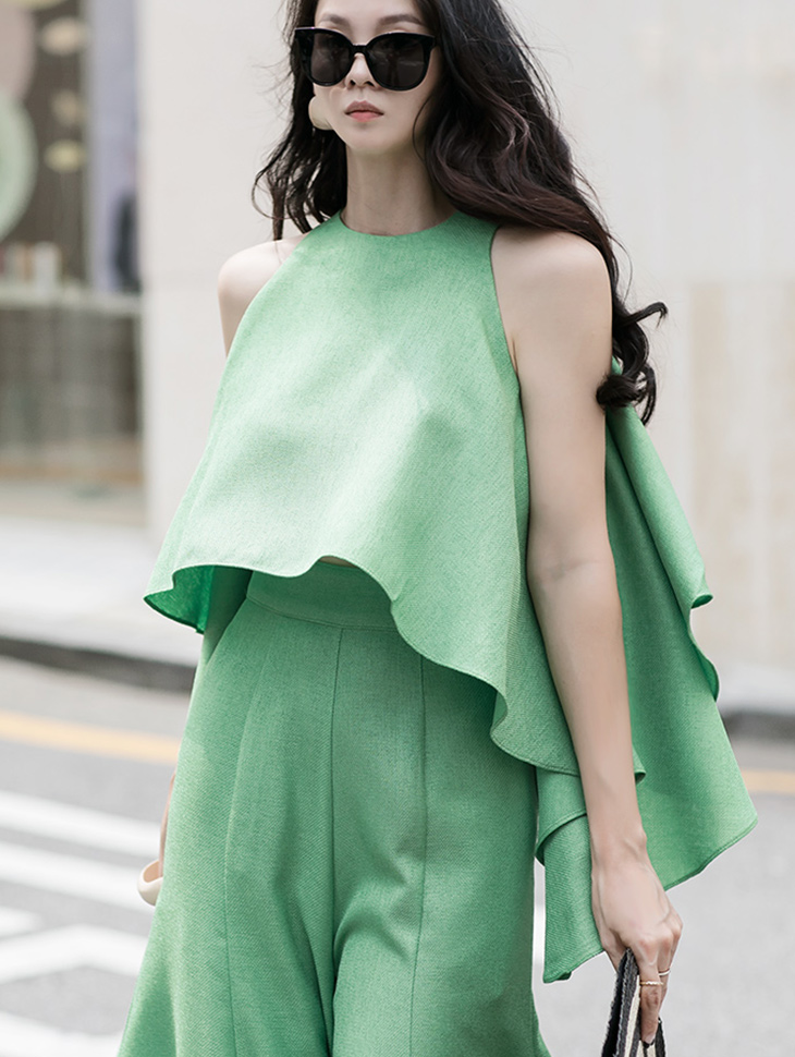 B9056 Halter Sleeveless blouse(3rd REORDER) Korea