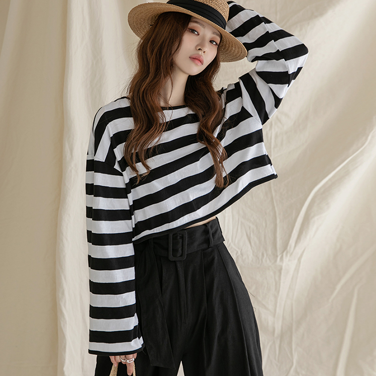 E2460 Back Twisted Crop Top(17th REORDER) Korea