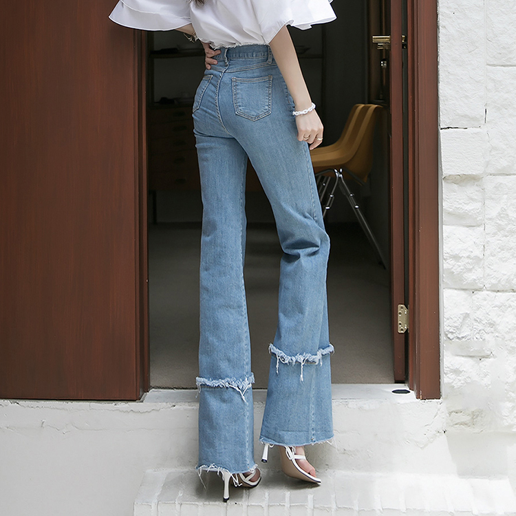 PJ403 fringe wide jeans(70th REORDER) Korea