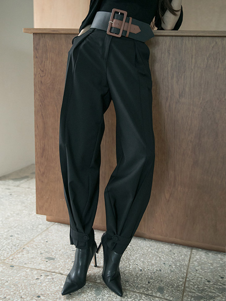 P2305 under Button Tapered pants(16th REORDER) Korea