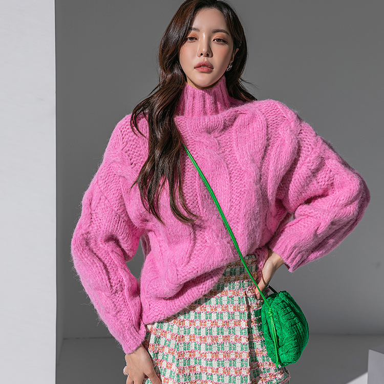 E2605 Big twist turtleneck knit(24th REORDER) Korea