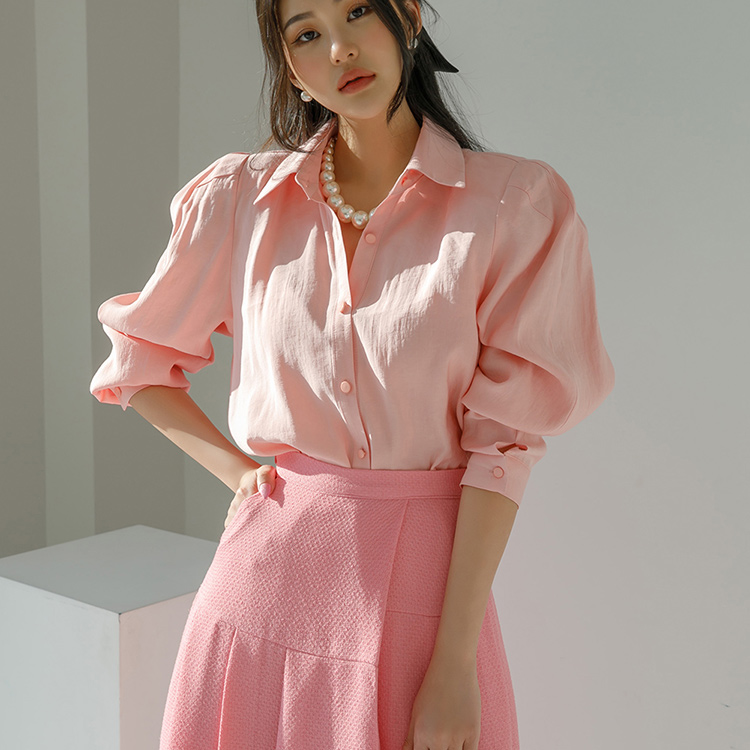 B2709 홀드 Collar Loose fit blouse(51st REORDER) Korea