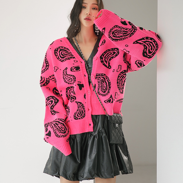J1618 Paisley over fit Cardigan(15th REORDER) Korea