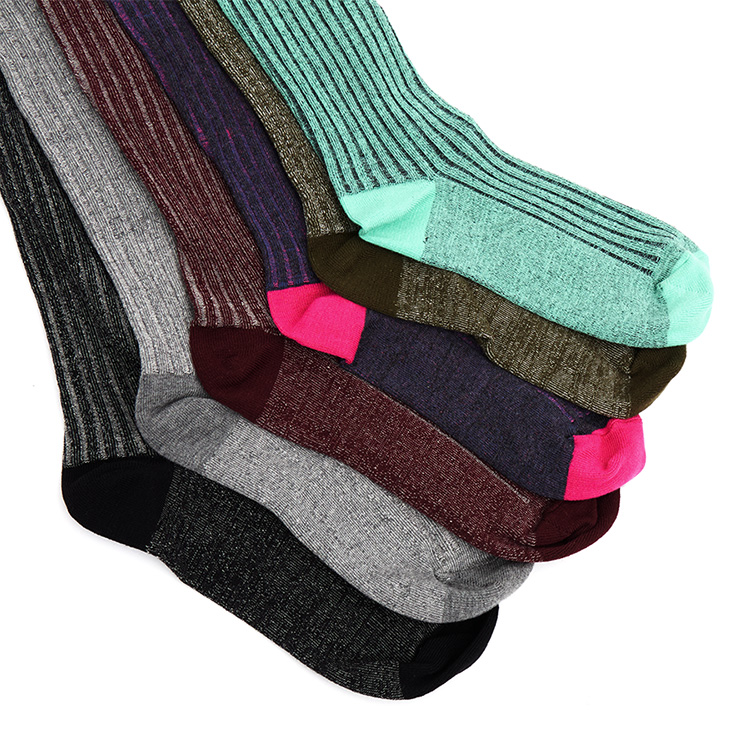 RE-275 corrugated knit Long socks Korea