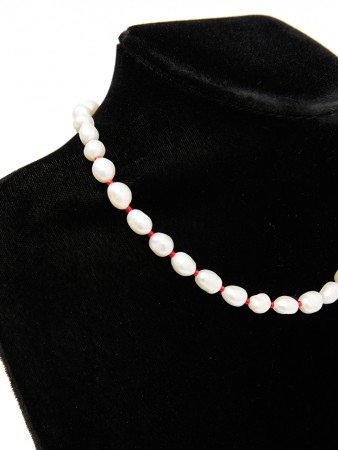 AJ-5745 Necklace*Natural Fresh Water Pearl* Korea