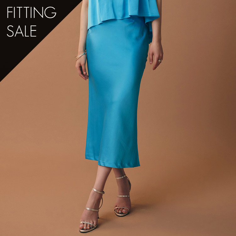 PS3030 Satin Slim midi skirt*L size production*Fitting sale* Korea
