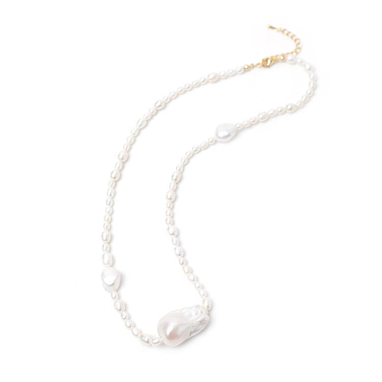 AJ-5161 Necklace*Natural freshwater pearls* Korea