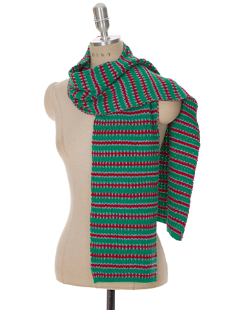 AS-1617 Color Stripe Knit Muffler Korea