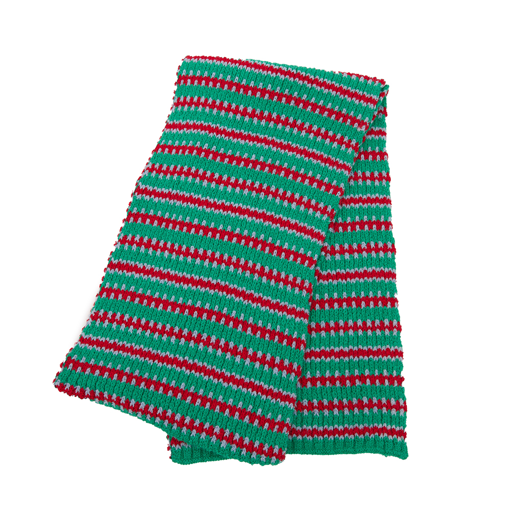 AS-1617 Color Stripe Knit Muffler Korea