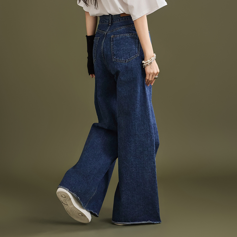 PJ485 High Waist Wide Jeans*L size production* Korea