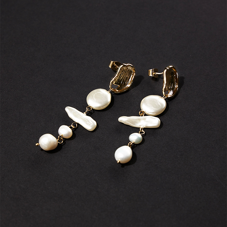 SDAJ-052 earring*SILVER 925 POST(Freshwater Pearl)* Korea