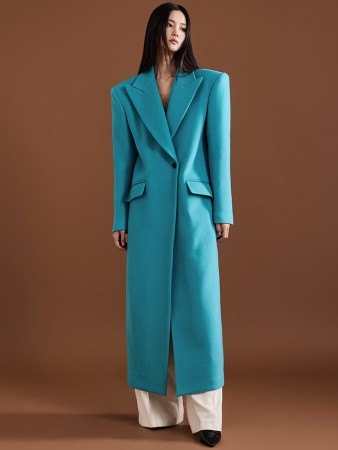MBDJ047 Wool Tailored Loose Fit Long Coat(Belt Set) Korea