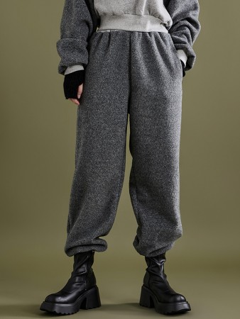 P3024 Fleece-lined Bendable Sweat Pants Korea