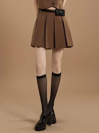 SK2684 Pleats Mini Skirt Korea