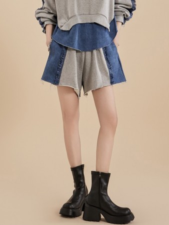 P3054 Denim Culottes Shorts Korea
