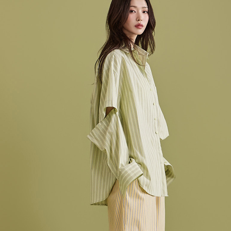 S615 Striped Shirt Korea