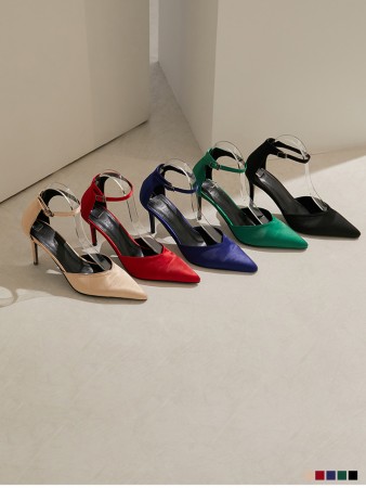 DTAR-001 Satin stiletto Strap H​igh heels Pumps Korea