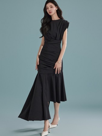 D9431 Asymmetrical Dress Korea