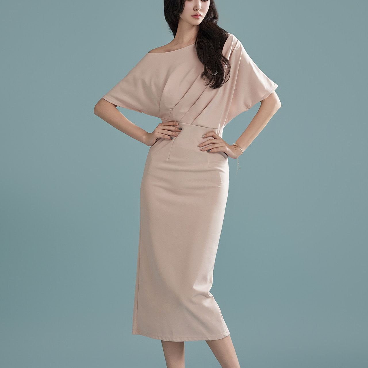 D4951 Slim Dress Korea