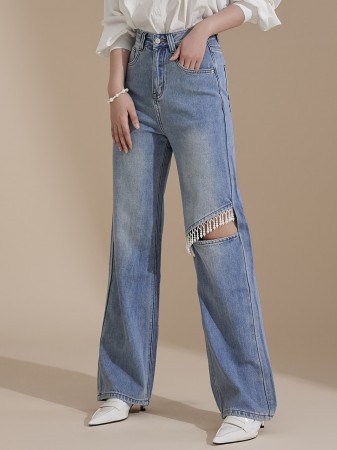 PJ504 Fringe Jeans Korea