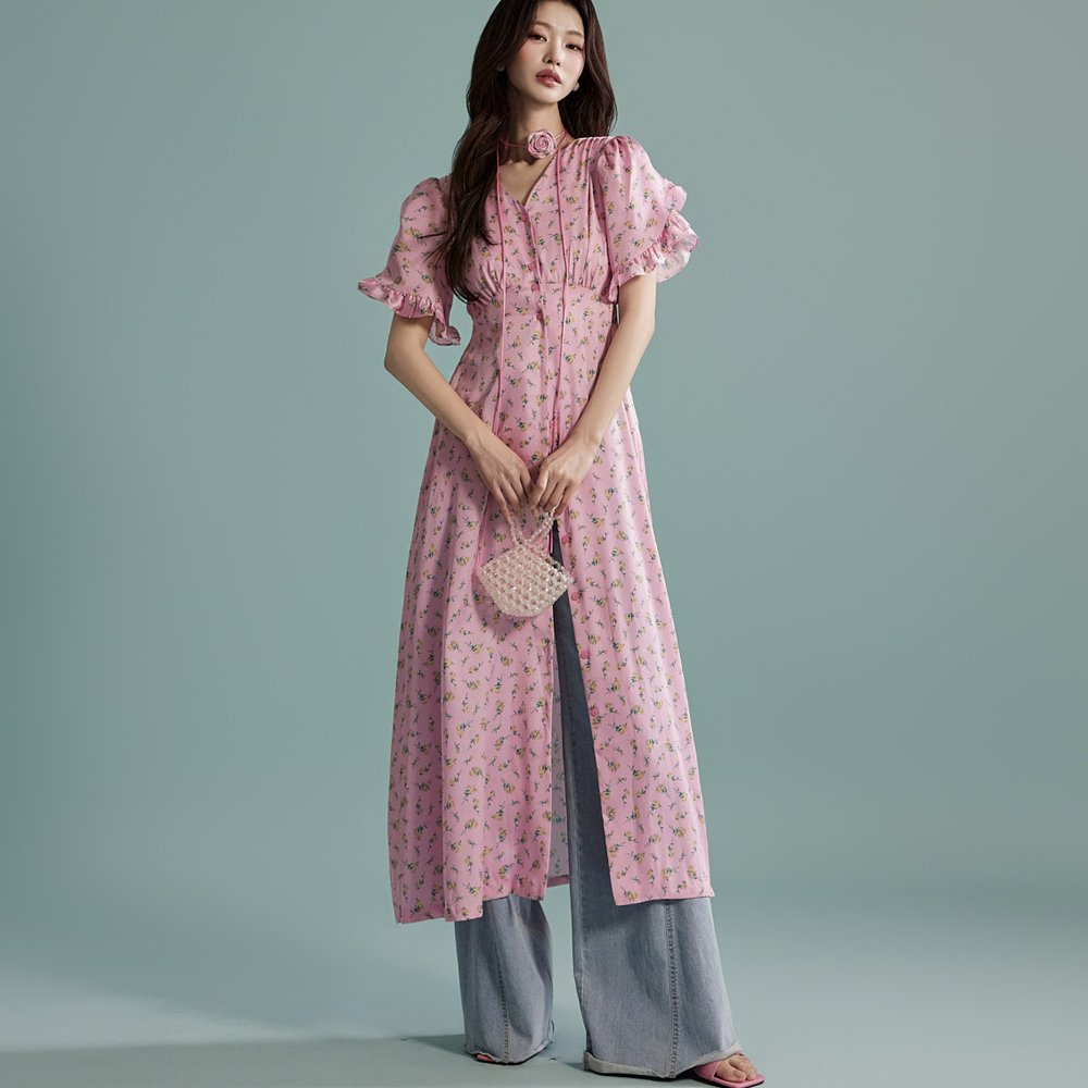 D4962 Rose Dress Korea