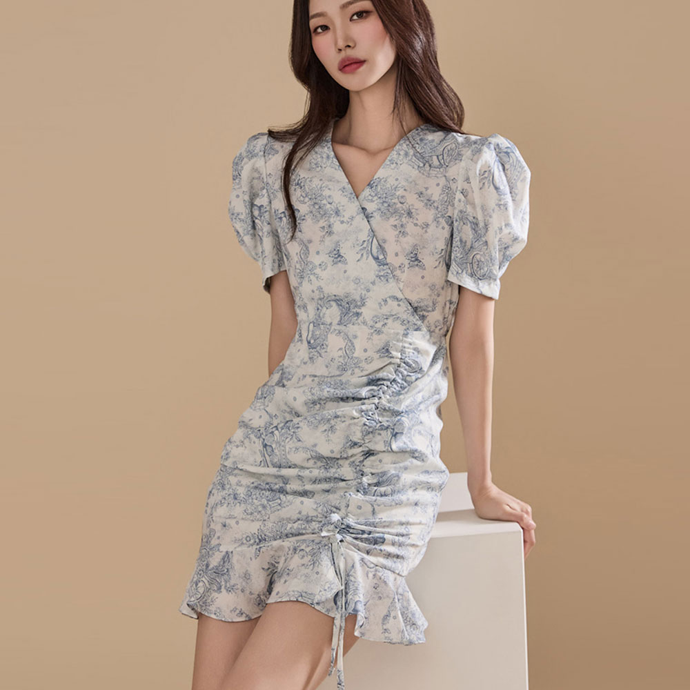 D4982 String Mini Dress Korea