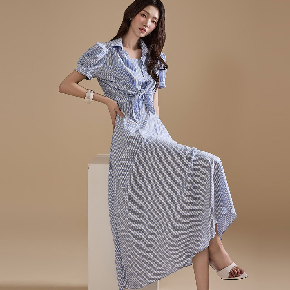 D4989 Shirt Dress Two-Piece Korea