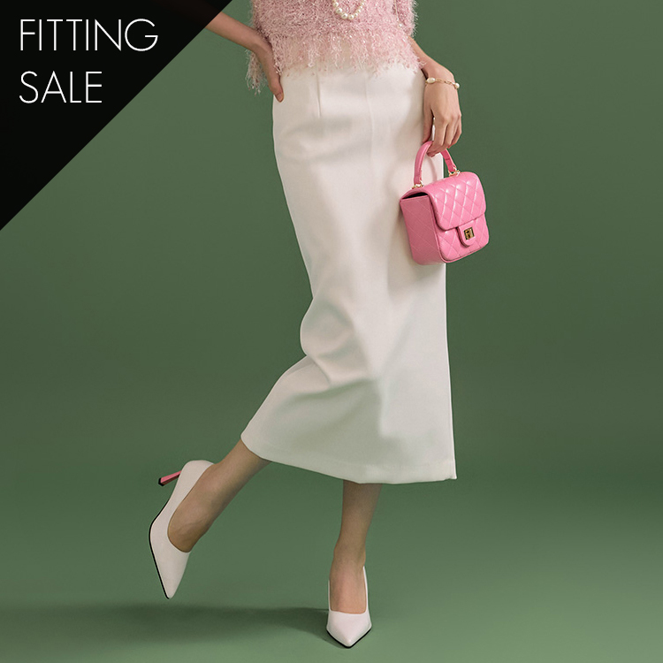 PS3286 High Rise Slim Long Skirt *Fitted Item Sale* Korea