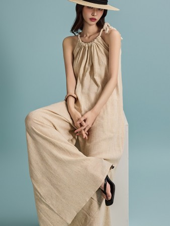 JS040 Linen Jumpsuit Korea