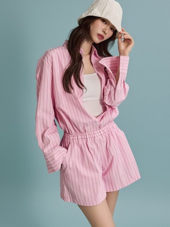 JS041 Striped Jumpsuit Korea