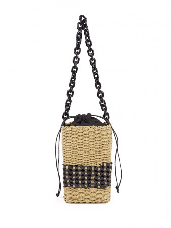 A-1584 Raffia Chain Bag Korea