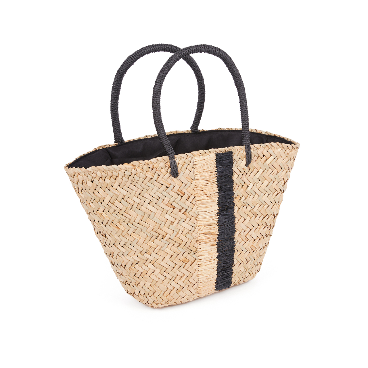 A-1580 Raffia Line Handle Bag Korea