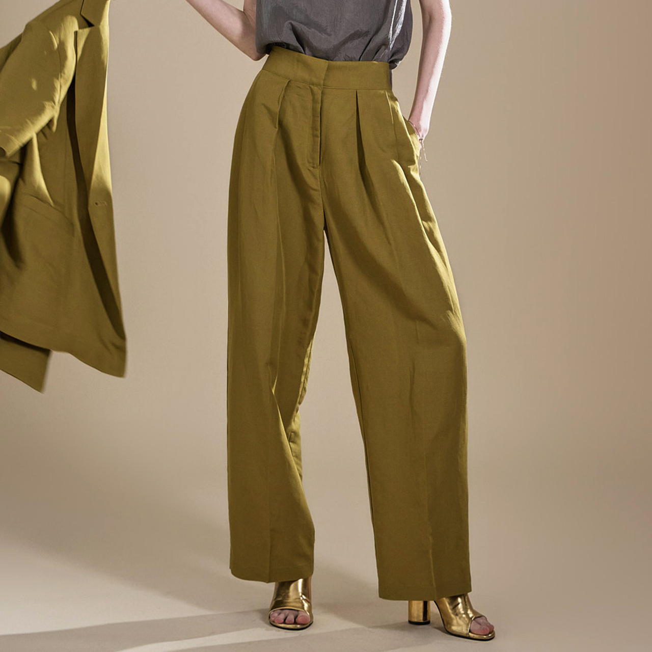 P3175 Linen Pants Korea