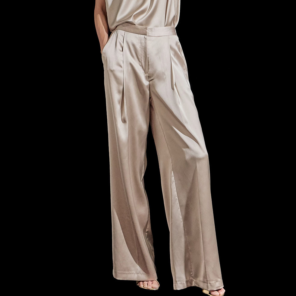 P3177 Satin Slacks Korea