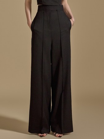 P9156 Pintuck Wide Pants Korea