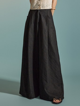 P3224 Linen Wide Pants Korea