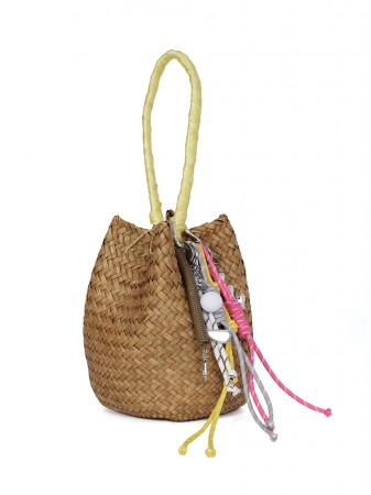 A-1603 Rattan Bucket Bag Korea