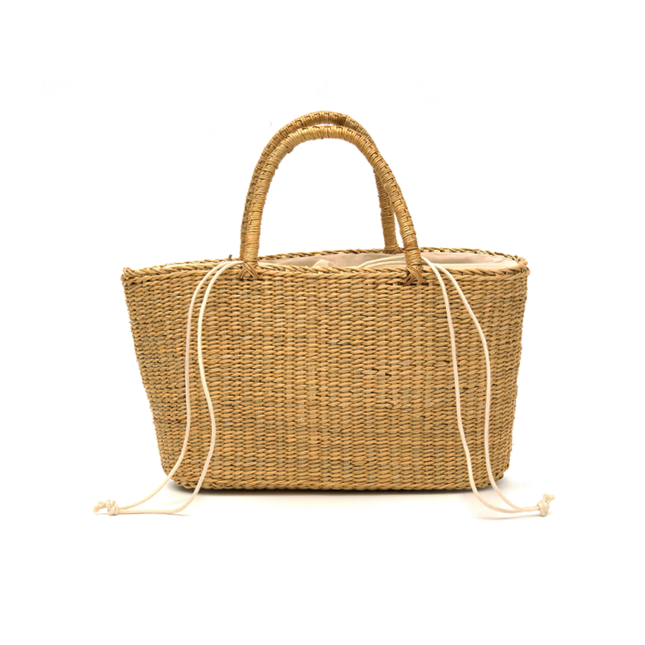 A-1595 Raffia Square Handle Bag Korea