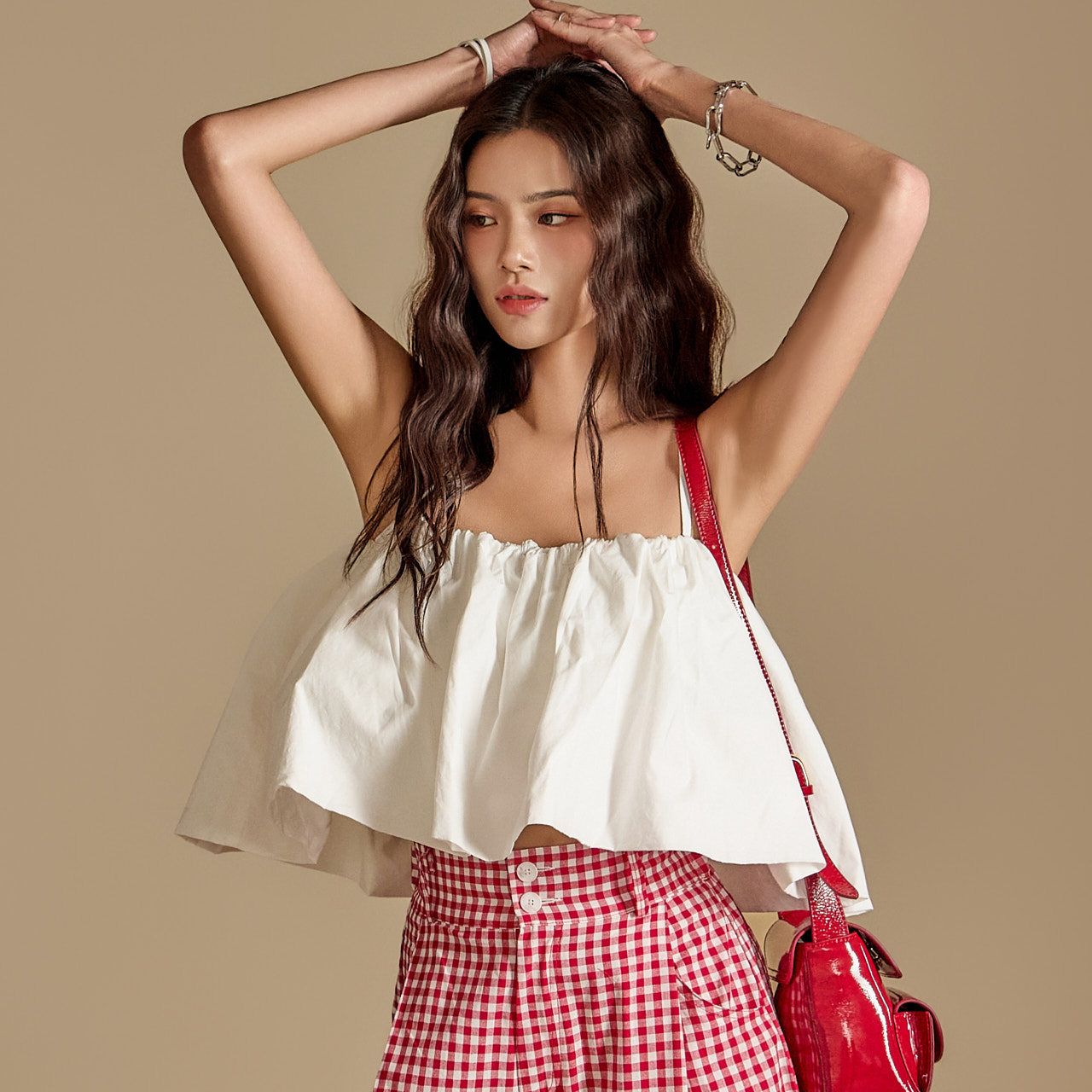 B2986 Tube Top Blouse Korea