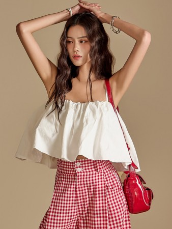 B2986 Tube Top Blouse Korea