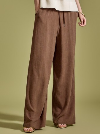 P3220 Linen Drawstring Pants Korea