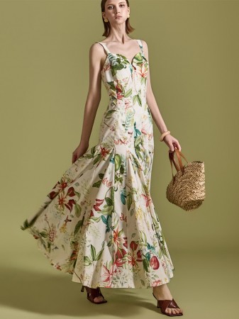 D9502 Tropical Dress Korea