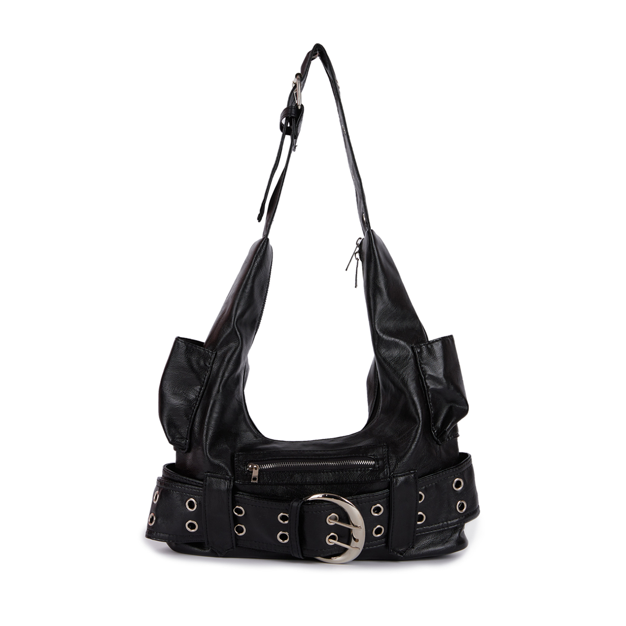 A-1606 Belted Shoulder Bag Korea