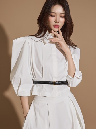 S662 Puff Sleeve Shirt Korea