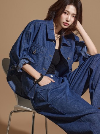 S664 Denim Shirt Korea